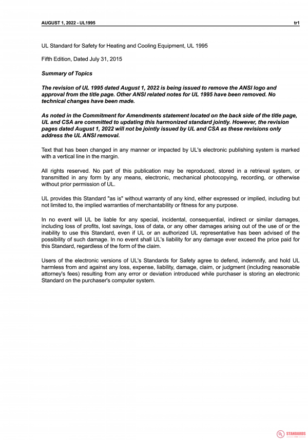 UL 1995 PDF UL 1995 PDF